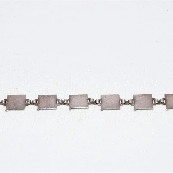 1940s Sterling Silver Enamel Nautical Flag “Sweetheart” Bracelet WWII